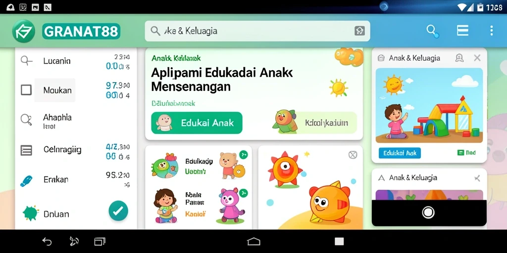 Tampilan antarmuka GRANAT88 yang cerah dan ramah anak.