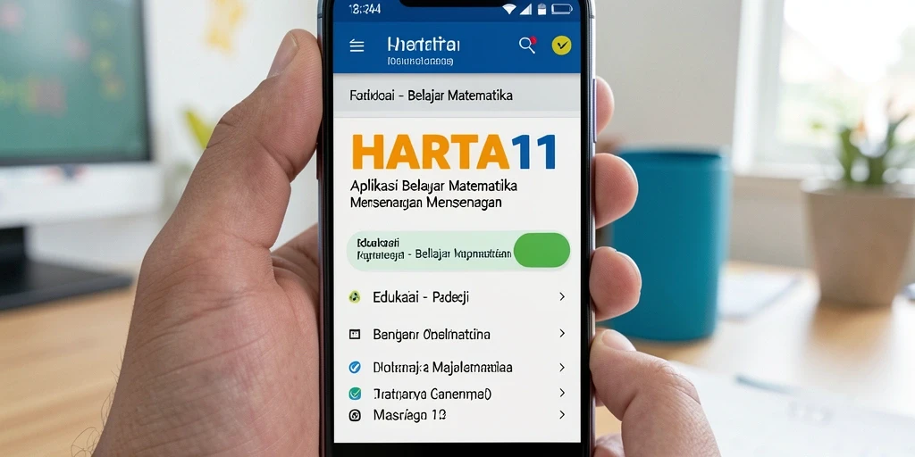 Tampilan antarmuka HARTA11 yang interaktif dan edukatif.