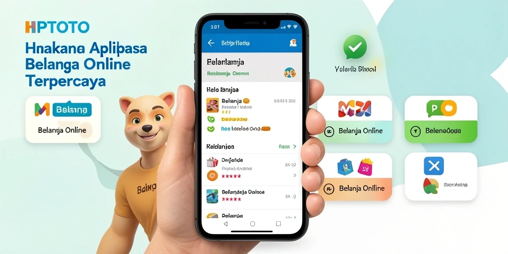 Antarmuka aplikasi HPTOTO yang memudahkan belanja online.
