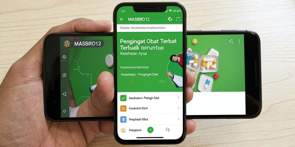 Antarmuka aplikasi MASBRO12 yang sederhana dan fungsional.