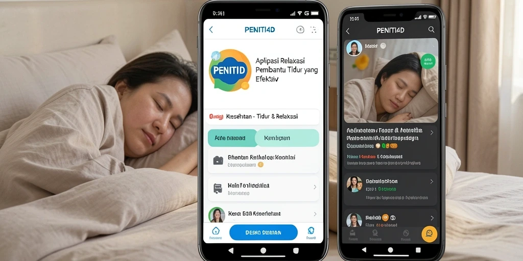 Tampilan antarmuka PENITI4D yang sederhana dan menenangkan.