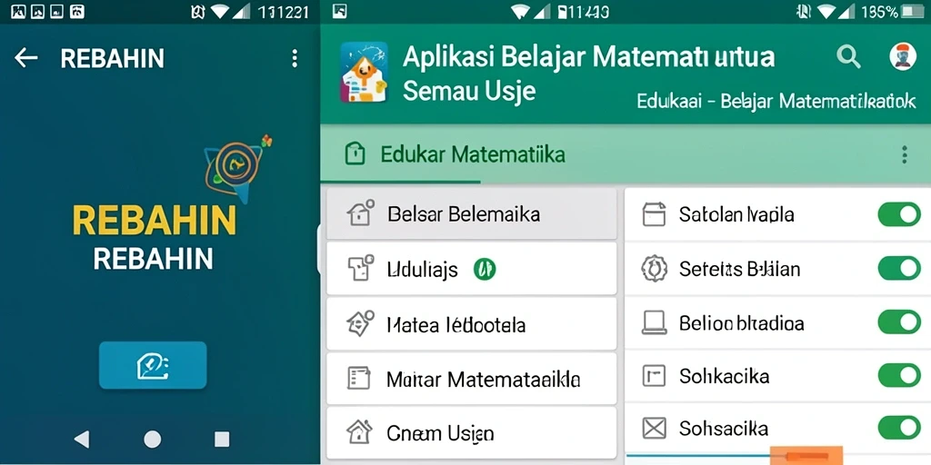 Tampilan antarmuka REBAHIN yang interaktif dan menarik.