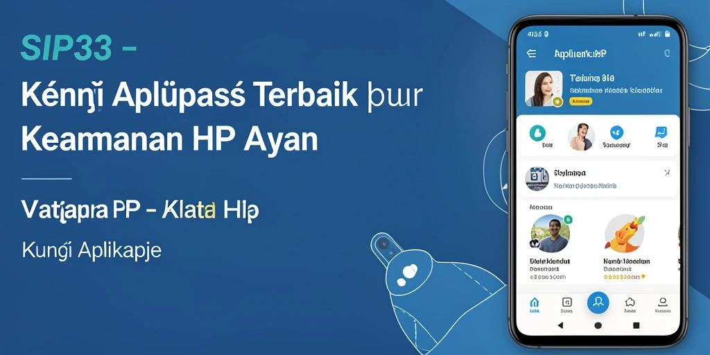 Tampilan antarmuka SIP33 dengan fitur Kunci Aplikasi yang mudah digunakan.