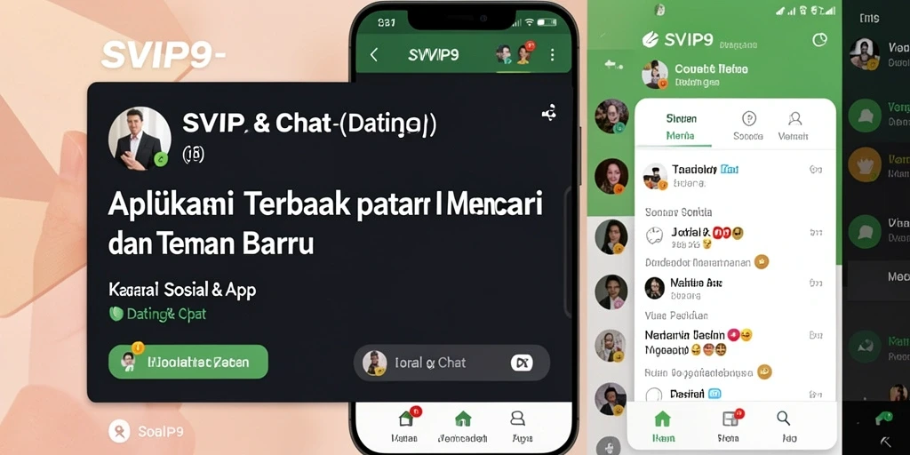 Tampilan antarmuka SVIP9 yang menarik dan fungsional untuk chatting.
