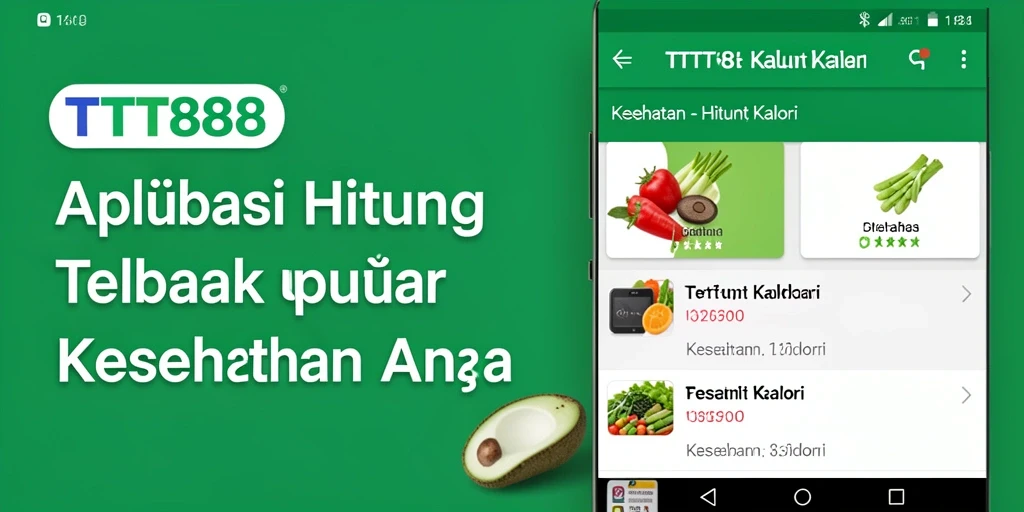 Antarmuka TTT888 menampilkan fungsi Hitung Kalori yang sederhana dan efisien.