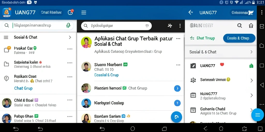 Antarmuka UANG77 yang ramah pengguna untuk Chat Grup.